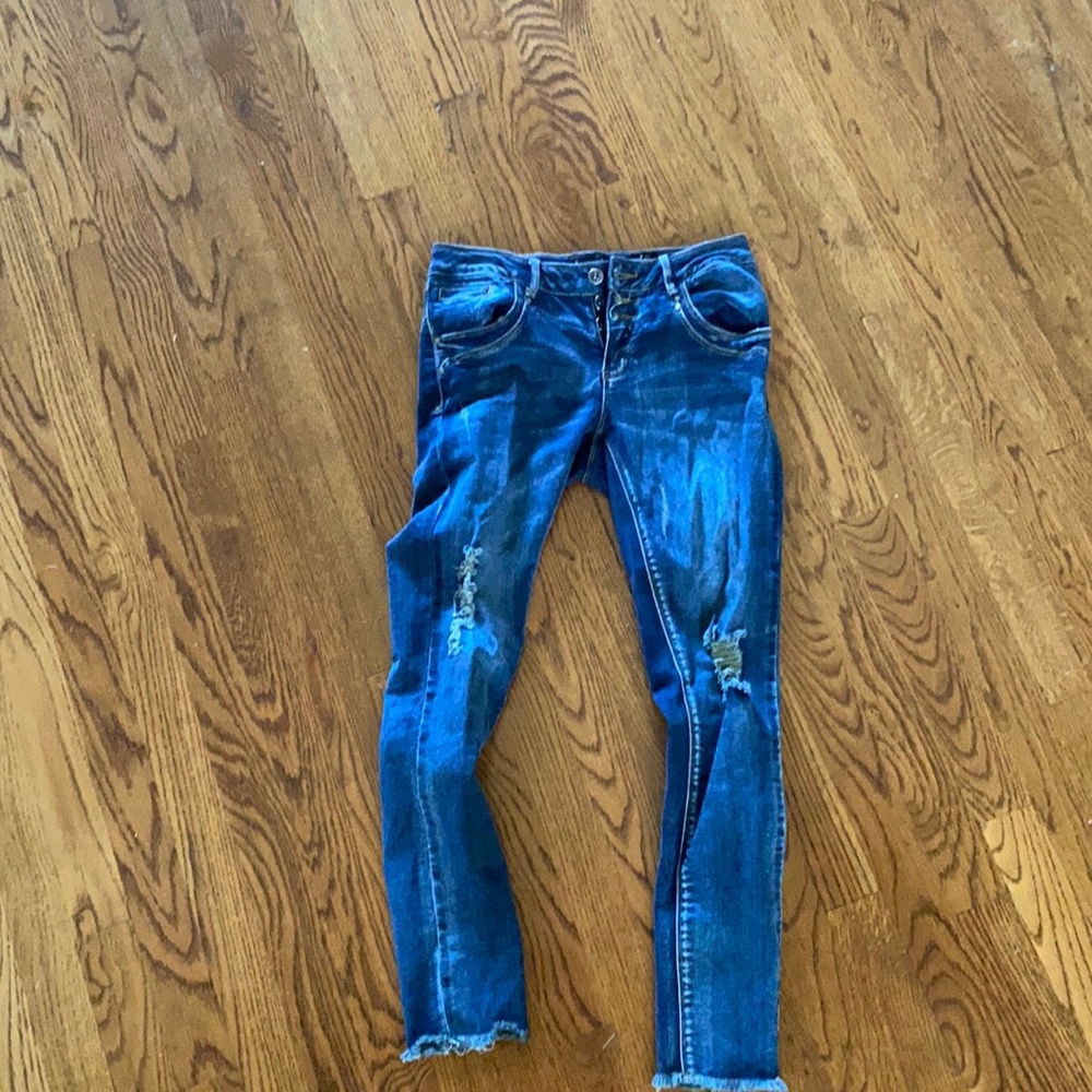 Size 3 juniors blue skinny jeans